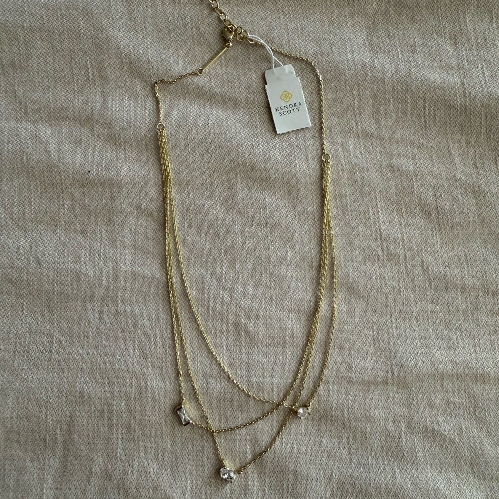 Kendra Scott Elegant Gold Layered Necklace